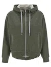 Peserico Sparkle Drawstring Hooded Long Sleeve