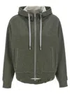 Peserico Sparkle Drawstring Hooded Long Sleeve