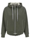 Peserico Sparkle Drawstring Hooded Long Sleeve