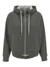 Peserico Sparkle Drawstring Hooded Long Sleeve