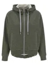 Peserico Sparkle Drawstring Hooded Long Sleeve