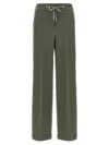 Peserico Shimmering Sweatpants Drawstring Waistband In Green