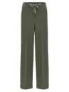 Peserico Shimmering Sweatpants Drawstring Waistband In Green