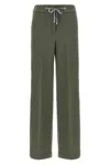 Peserico Shimmering Sweatpants Drawstring Waistband In Green