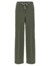 Peserico Shimmering Sweatpants Drawstring Waistband In Green