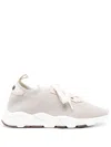 Peserico Lurex Knitted Sneakers In 中性色