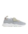 Peserico Lurex Knitted Sneakers In Gray