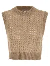 Peserico Fishnet Waist Coat