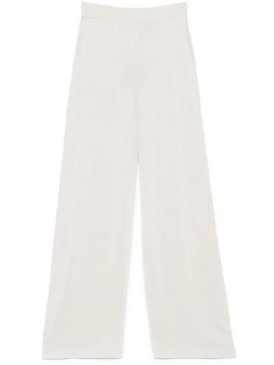 Peserico Lurex Trousers In White