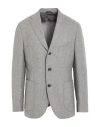 Peserico Man Blazer Grey Size 42 Virgin Wool, Elastane In Gray