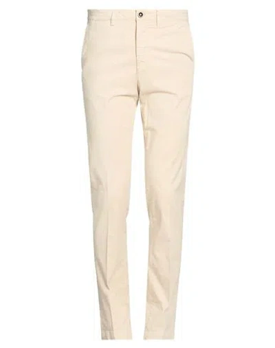 Peserico Man Pants Beige Size 36 Cotton, Elastane In White