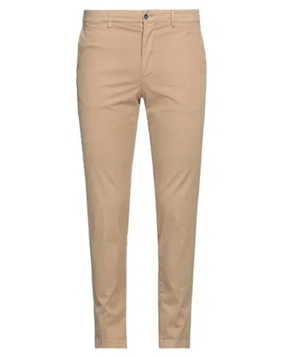 Peserico Man Pants Camel Size 36 Cotton, Elastane In Beige