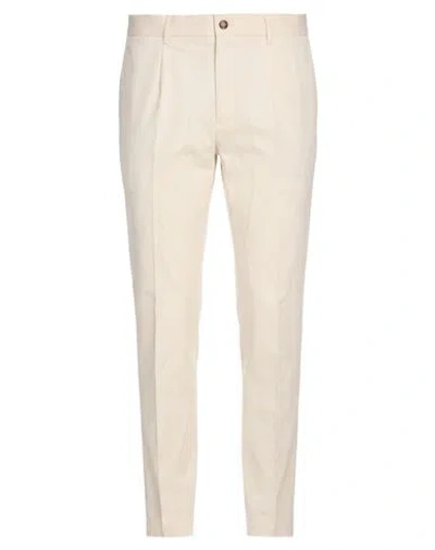 Peserico Man Pants Cream Size 30 Cotton, Elastane In Pink