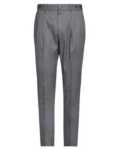 Peserico Man Pants Grey Size 36 Linen, Virgin Wool