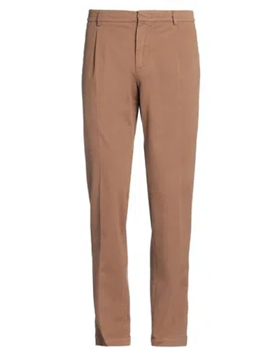 Peserico Man Pants Light Brown Size 36 Cotton, Elastane In Beige