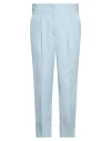 Peserico Man Pants Sky Blue Size 26 Polyester, Viscose, Elastane In Blue