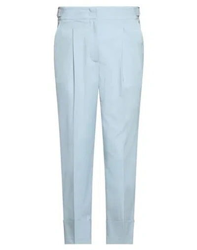 Peserico Man Pants Sky Blue Size 26 Polyester, Viscose, Elastane