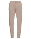 Peserico Man Pants Taupe Size 34 Cotton, Elastane In Neutral