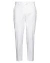 Peserico Man Pants White Size 32 Cotton, Elastane In White