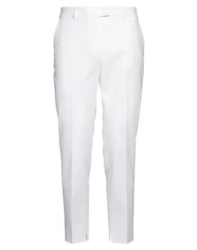 Peserico Man Pants White Size 32 Cotton, Elastane