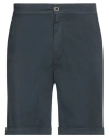 Peserico Man Shorts & Bermuda Shorts Navy Size 40 Cotton, Elastane In Blue