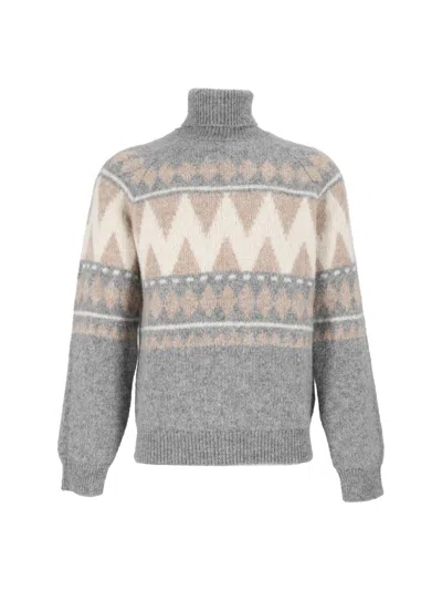 Peserico Man Sweater In Gray