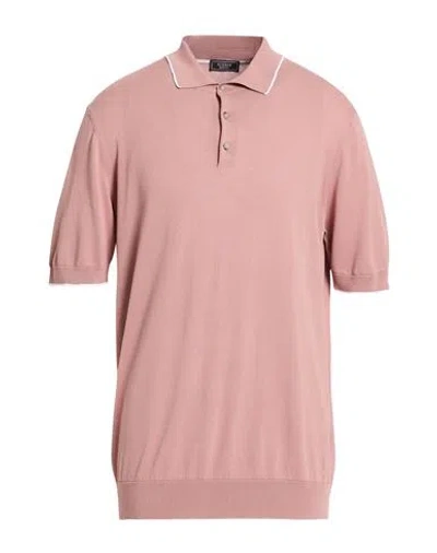 Peserico Man Sweater Light Brown Size 44 Cotton In Pink