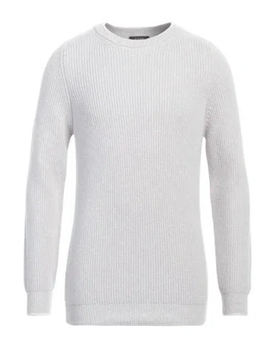 Peserico Man Sweater Light Grey Size 44 Merino Wool, Cashmere, Cotton, Virgin Wool, Silk In White