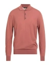 Peserico Man Sweater Rust Size 40 Virgin Wool