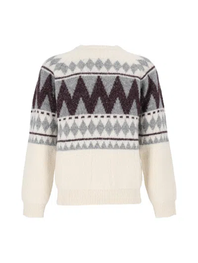 Peserico Man Sweater In White