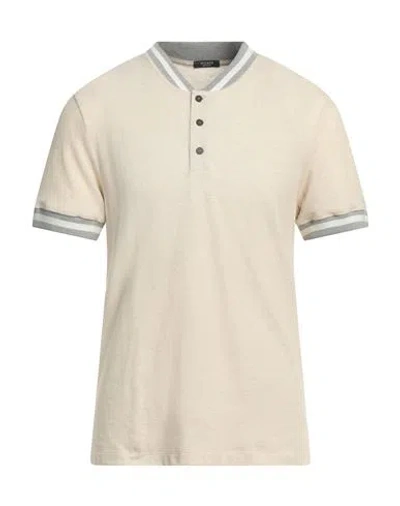 Peserico Man T-shirt Beige Size 40 Cotton