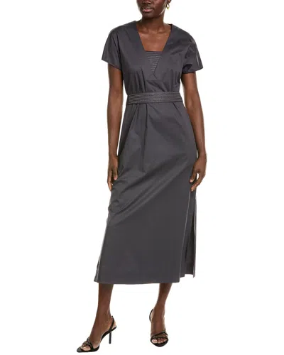 Peserico Midi Dresses In Lead