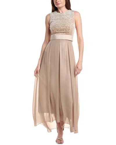 Peserico Maxi Dress In Neutral