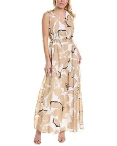 Pre-owned Peserico Maxi Dress Women's In Beige