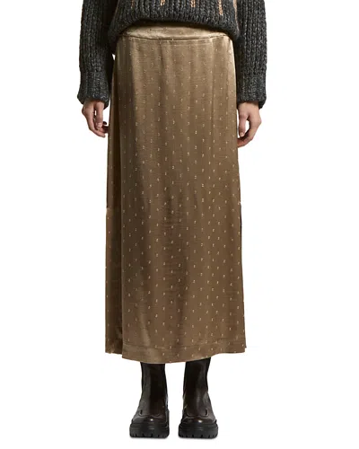 Peserico Maxi Skirt In Brown