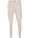 Peserico Mélange Cargo Trousers In Neutrals