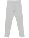Peserico Mélange-effect Sweatpants In Grey