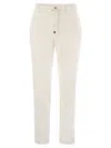 Peserico Men's Corduroy Trousers In White