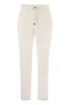Peserico Men's Corduroy Trousers In White
