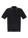 Peserico Men's Polo Shirt In Blue,beige