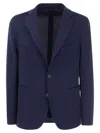 Peserico Men's Single-breasted Blazer In Blue