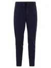 Peserico Men Technical Cotton Jogger Trousers In Blue