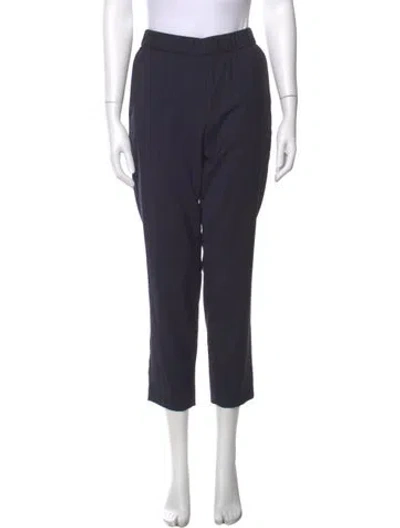 Pre-owned Peserico Merino Wool Straight Leg Pants In Blue