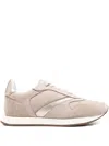 Peserico Metallic-panel Low-top Sneakers In Neutral