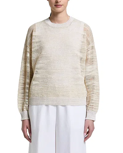 Peserico Metallic Threaded Sweater In Neutral
