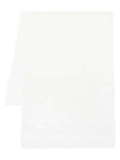 Peserico Metallic-threading Detailed Scarf In White