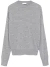 Peserico Metallic-threading Sweater In Gray
