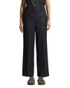 Peserico Metallic Wide Leg Pants In Black