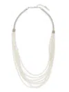 Peserico Micro-crystal Necklace In Neutrals