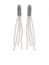 Peserico Micro-crystals Drop Earrings In 银色